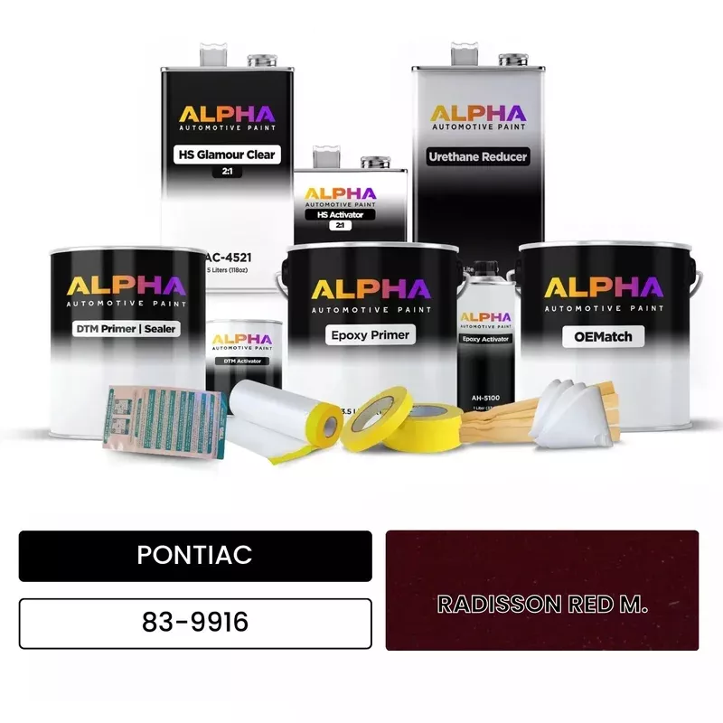 PONTIAC RADISSON RED M. 83-9916 | OEMatch Automotive Vehicle Paint Kit